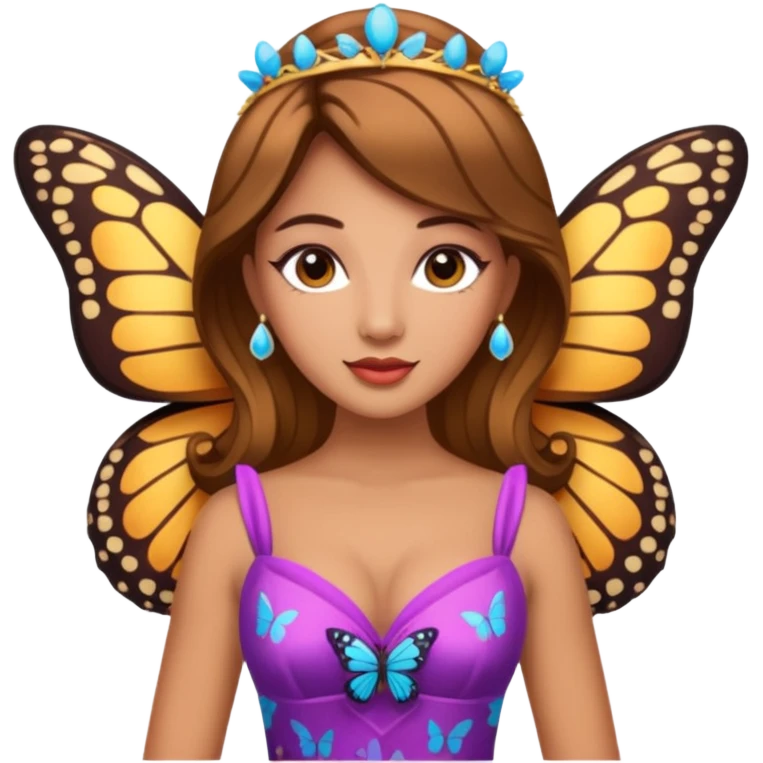 the miss  pageant butterfly dress winner lady emoji