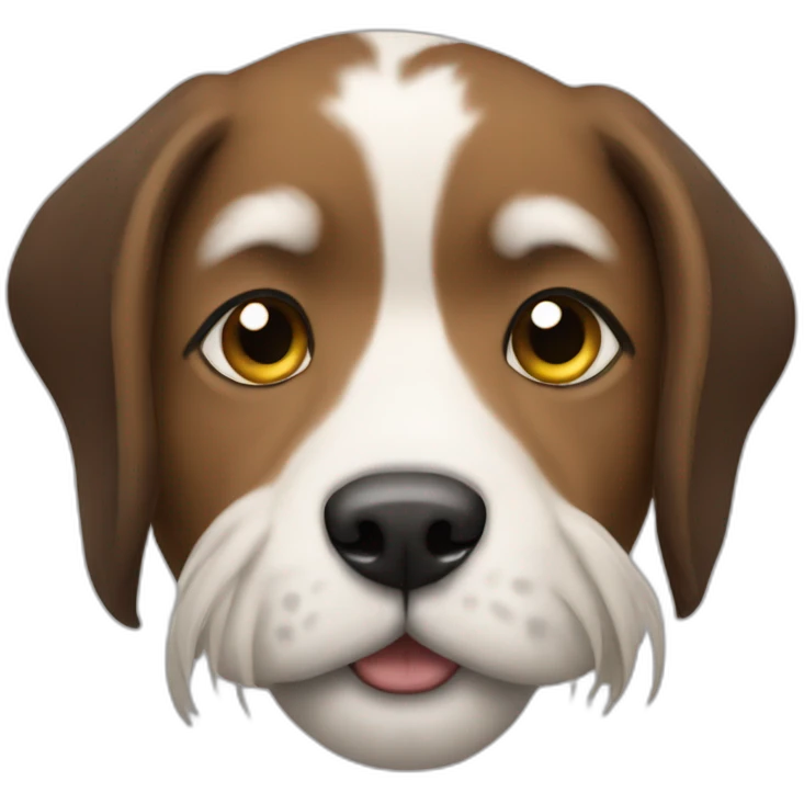 dog with dreadslock emoji