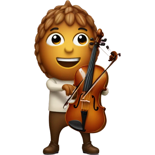 Acorn Playing Violin emoji