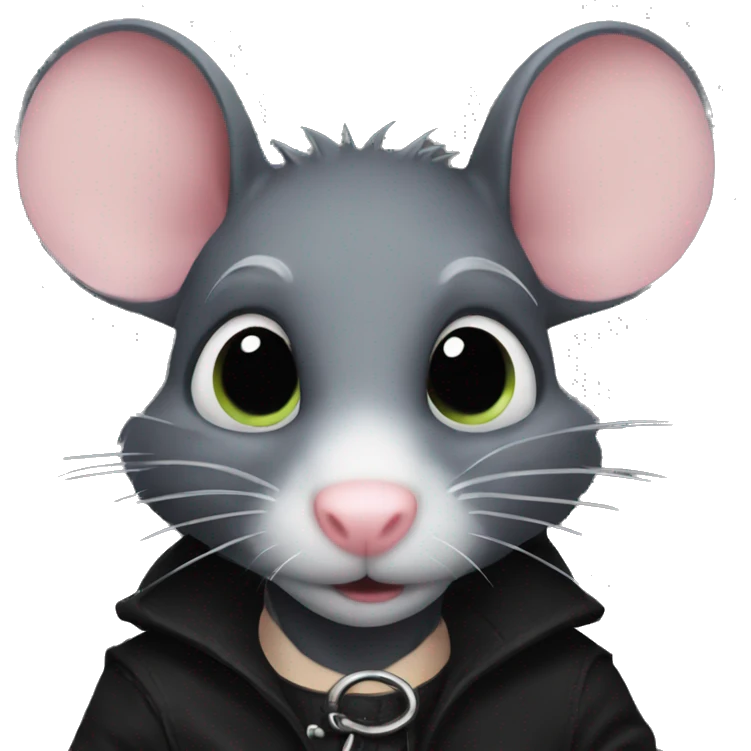 goth rat  emoji