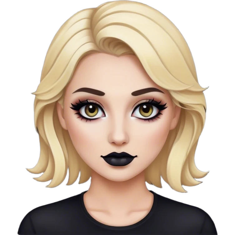 luxury blonde makeup artist dark makeup emoji