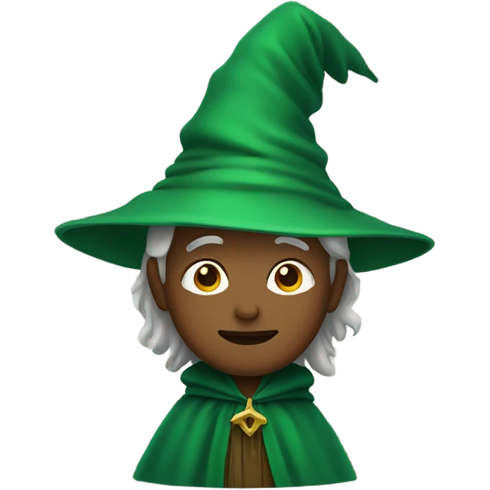 Wizard in green cloak emoji