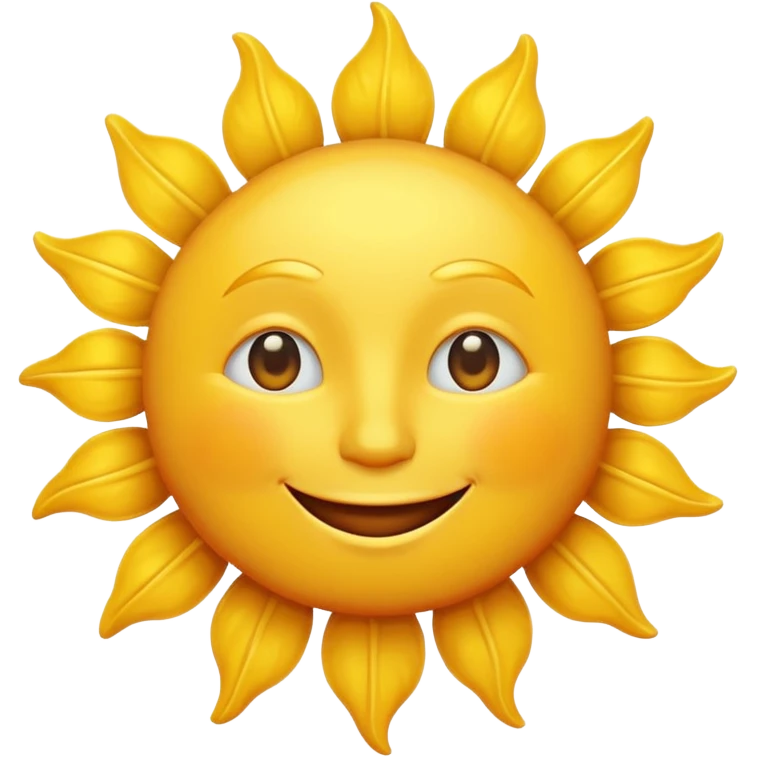 smiling sun emoji emoji