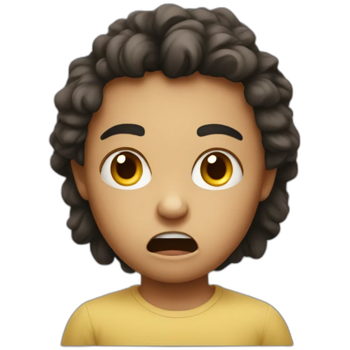 poting angry child emoji