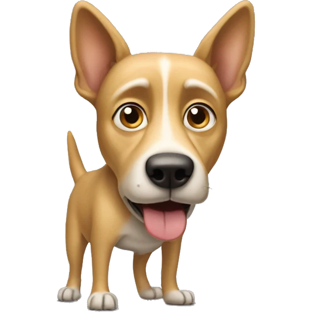 Christopher Walken as a dog with a wagging tail emoji