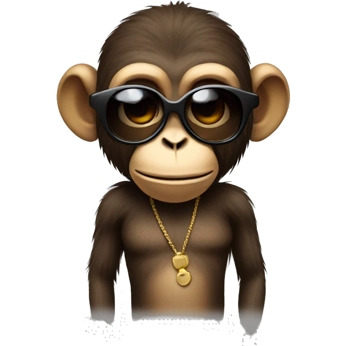 Monkey with shades emoji