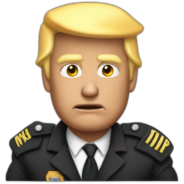 donald-trump-arrested emoji