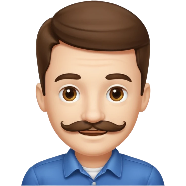mustache Young boy,Big mustache.
negative: Dont use same face. emoji