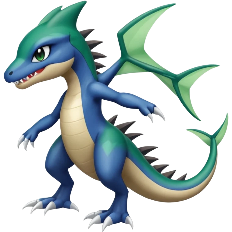 Meloetta-Garchomp-Pokémon-Fakémon-fusion-hybrid-creature emoji