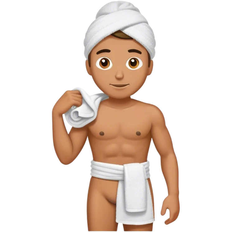 body towel male emoji