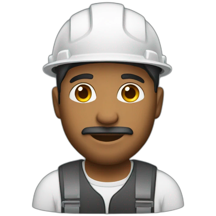 Guyanese male engineer with short beard emoji