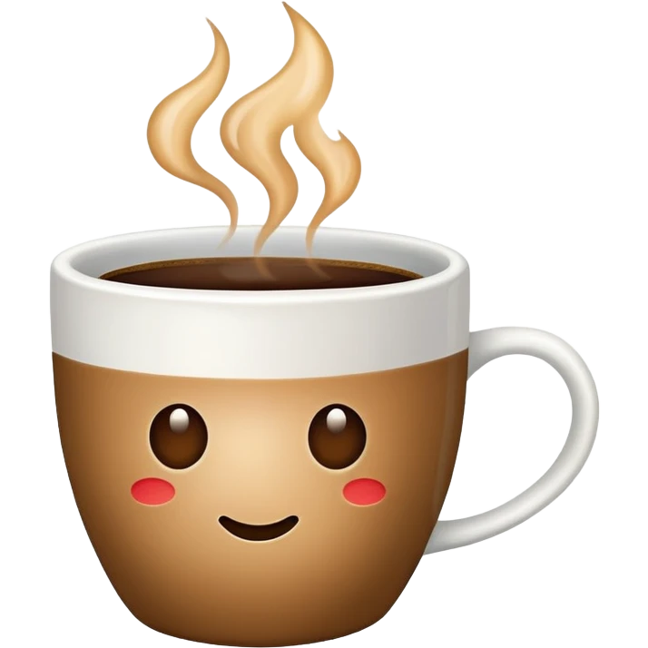 steaming mug of coffee emoji