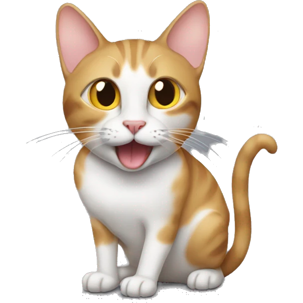 cat with a mouse in its mouth emoji