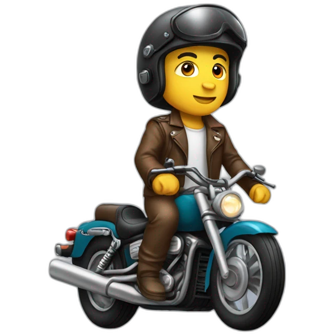 Human Eagle rider on motorcycle emoji