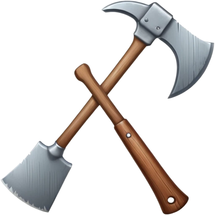 Crafting axe emoji