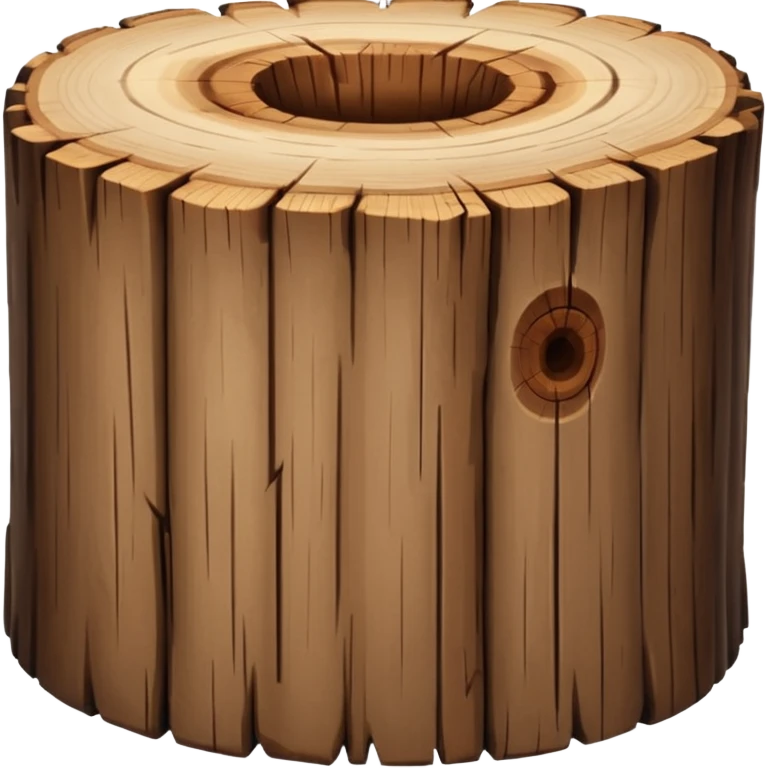 create a dnd style tree log.png (no face just a tree log) using 48x48 pixels size emoji