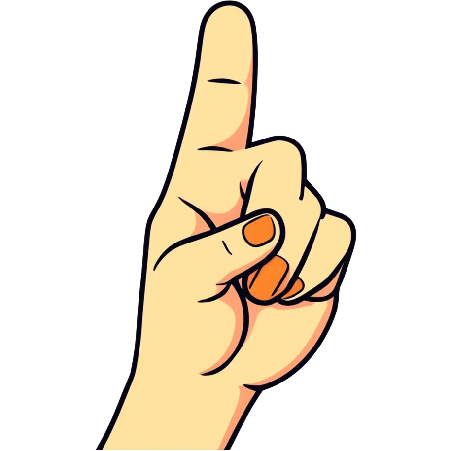Middle finger emoji
