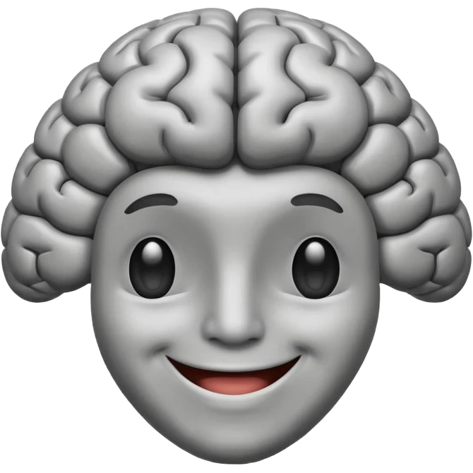 Cerebro sonriente emoji