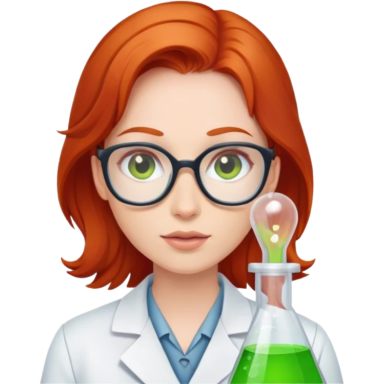Redhead scientist  emoji