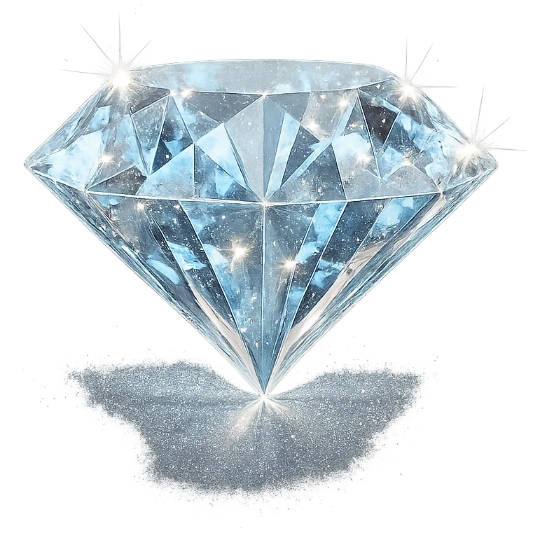 glittery diamond emoji