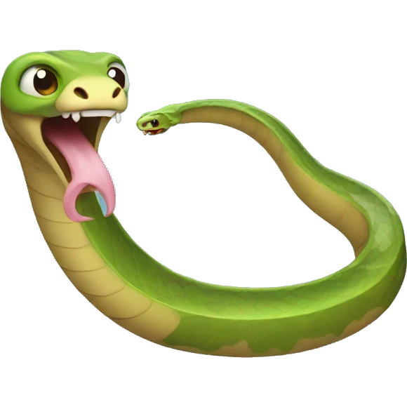 snake eating its own tail emoji