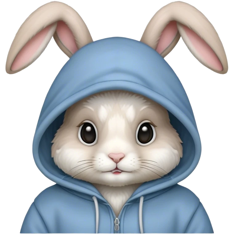 Hasen mit einem Hoddie emoji