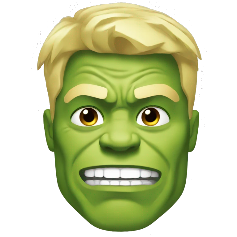 hulk with blond hair emoji