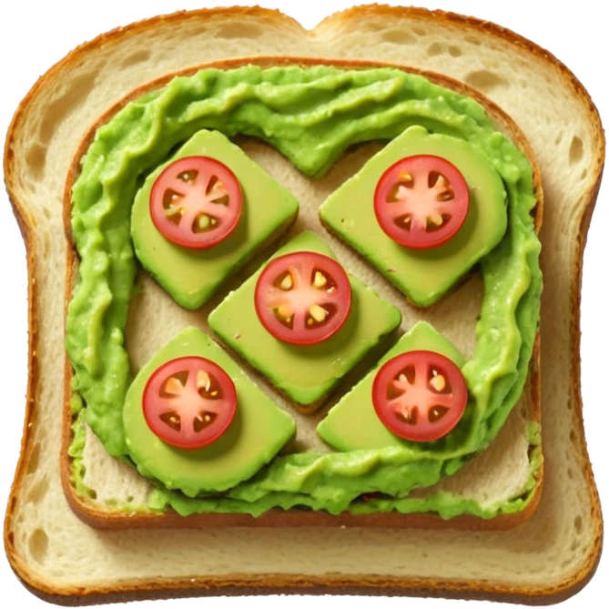 guacamole toast  emoji