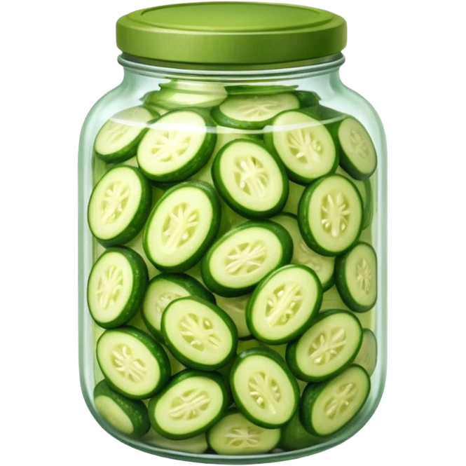 a jar of pickled cucumbers






 emoji