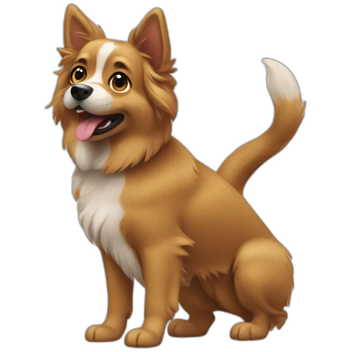 dog tail wag gif emoji