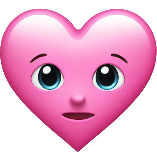 Pink heart with pink bow  emoji