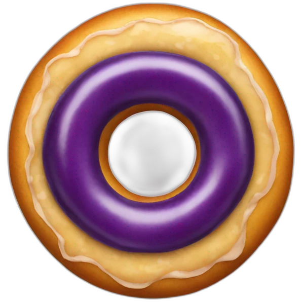 Eggplant entering donut emoji