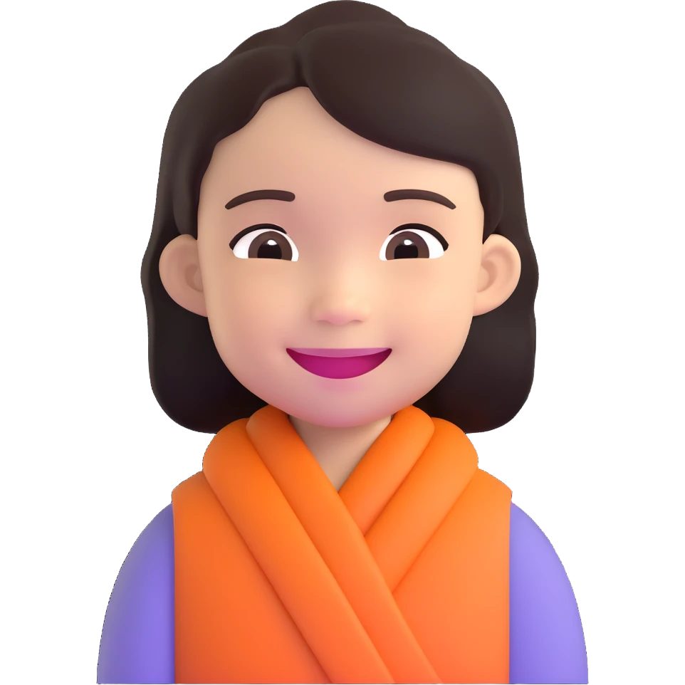 Smiling Indonesian child with dark hair emoji