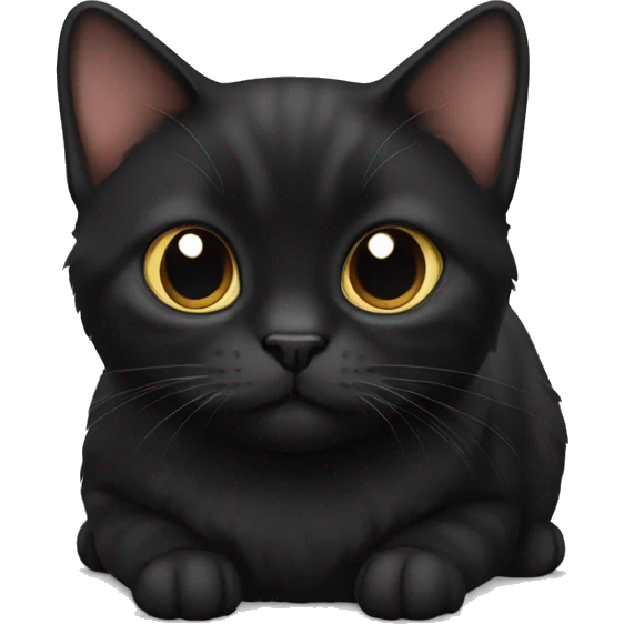 Black munchkin cat emoji