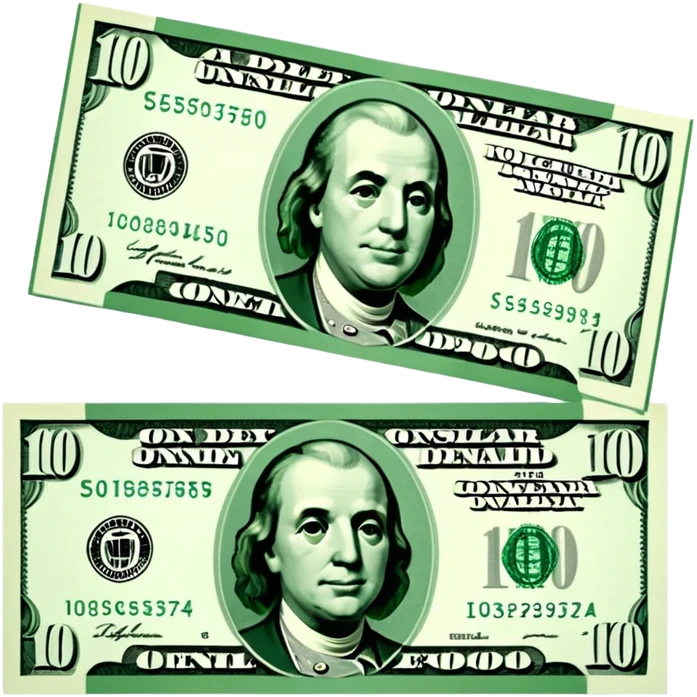 billete de 100 dolares emoji