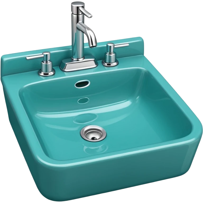 Teal salon sink emoji