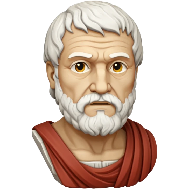 Ancient greece sculpture of Seneca emoji