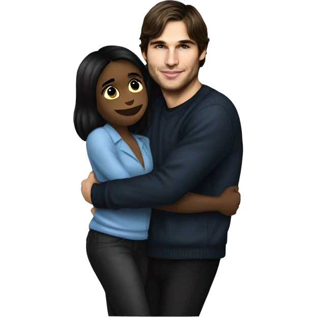 p diddy hugging ashton kutcher emoji