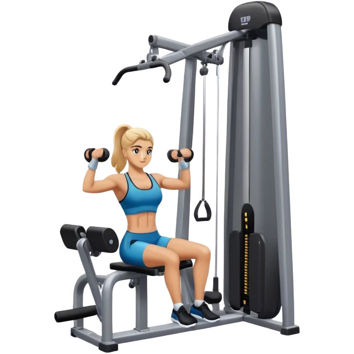 athlete using abductor-machine gym emoji