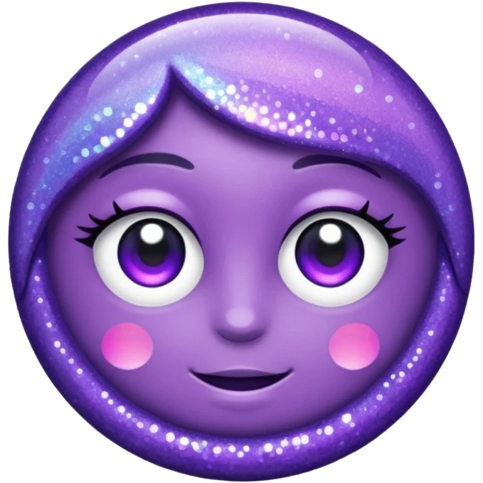 glitter purple pity emoji