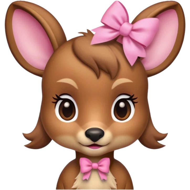 bambi with 🎀 emoji
