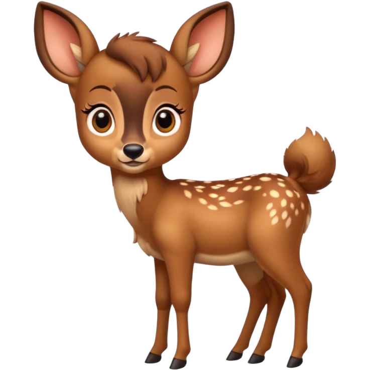 A cute full body Bambi  emoji