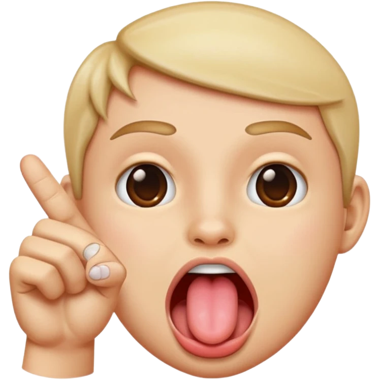 Face with tongue out and tapping thumb and pointer finger  emoji