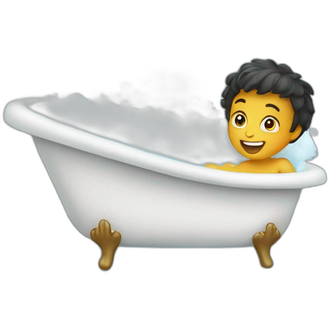 Kids playing in the bath emoji