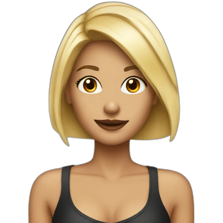 dirty blonde nightclub girl emoji