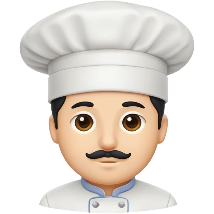A chef's hat in black emoji