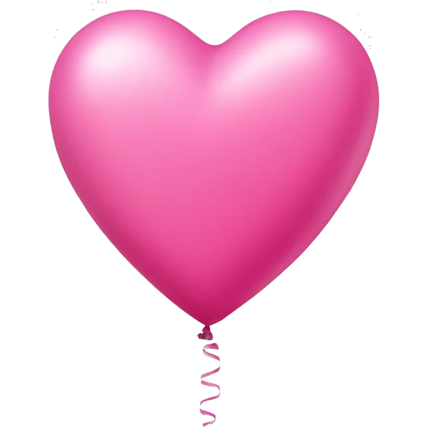 Balloon pink heart emoji