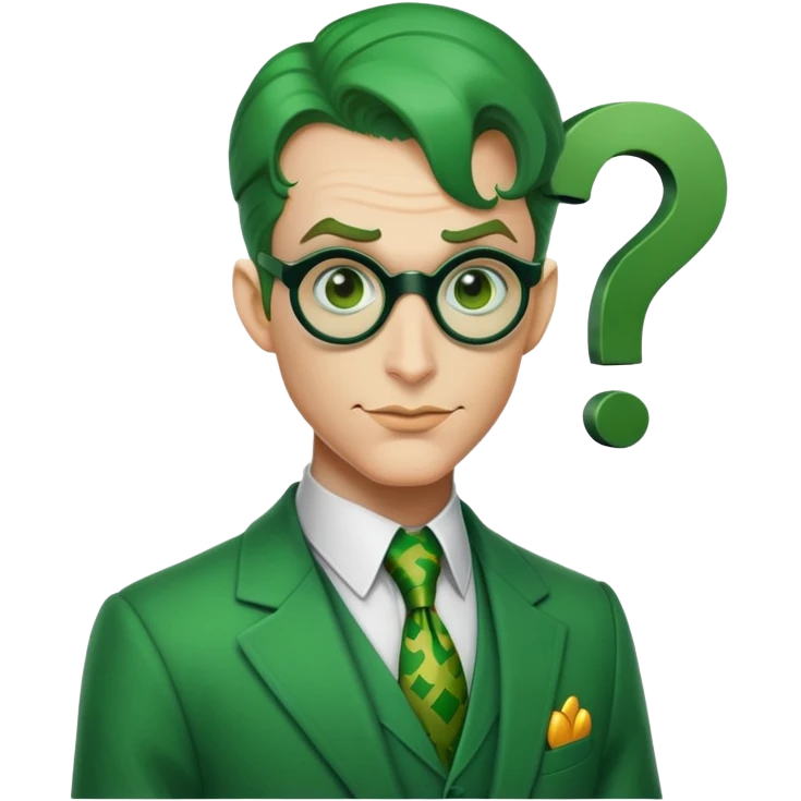 The riddler from Batman question mark emoji