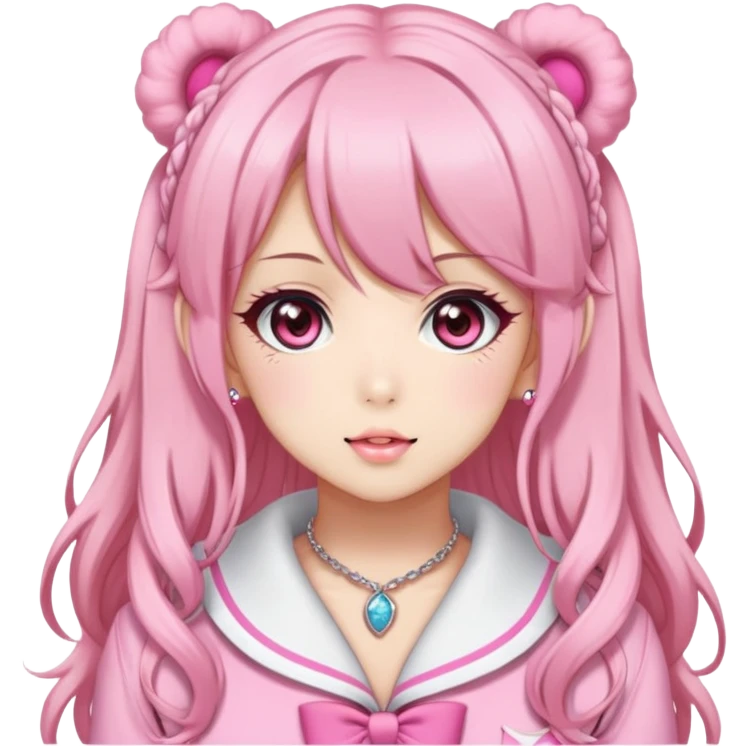 pink kogal gyaru girl emoji