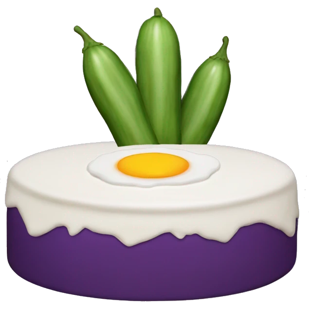 Egg plant cake emoji